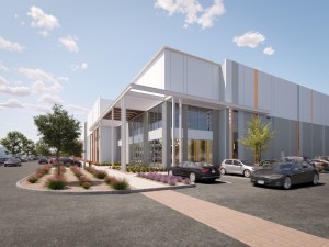 A rendering of Avondale Tech Center, an industrial facility in Avondale, Ariz.