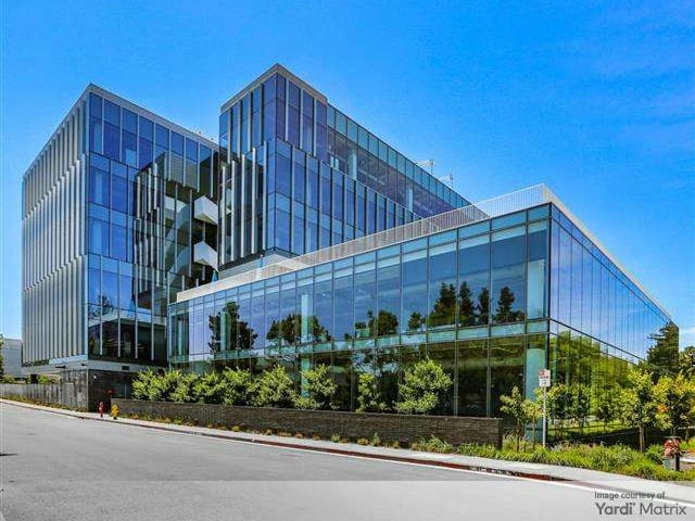 Exterior shot of the 1625 Plymouth office property that is fully leased to Google.