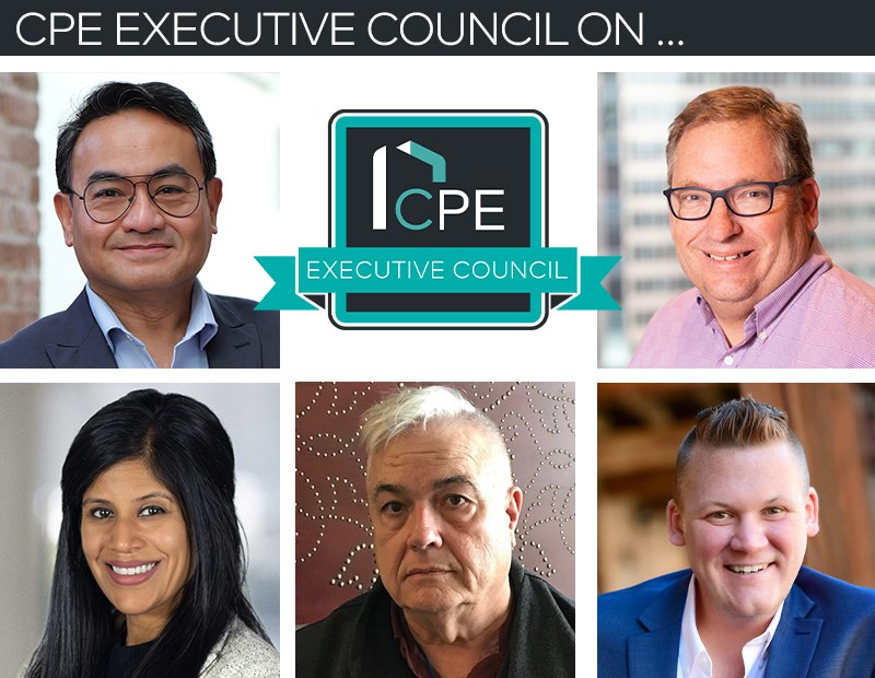 CPE Executive Council featuring headshot of people in the article
