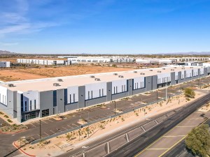 Exterior shot depicting one of the two buildings that make up the Summit at Surprise, an industrial park in Surprise, Ariz.