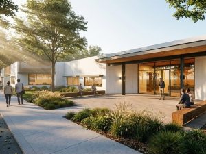 Rendering of Forge North First, a 205,800-square-foot mixed-phase industrial/R&D campus in San Jose, Calif.