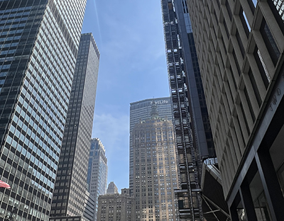 Office buildings on Park Avenue looking south