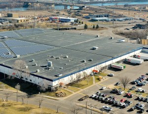 An aerial photo of 411 Farwell Ave in South St. Paul, Minn.