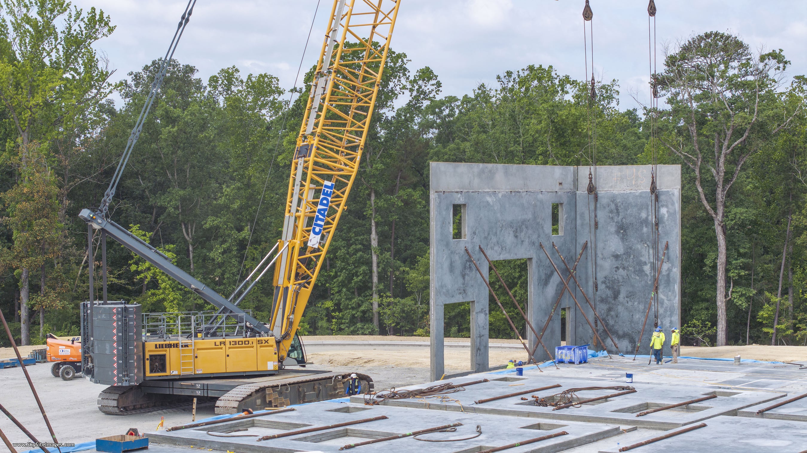 A photo of the construction site for RDU Business Park.