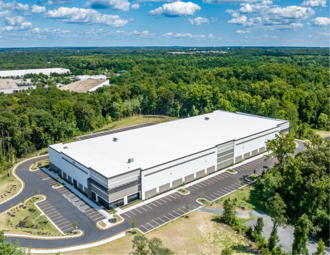 An aerial photo of Peppermill Logistics Center.
