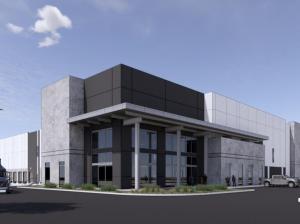 A rendering of Port 99, a 1.3 million-square-foot industrial project in Houston.