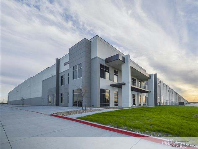 Exterior shot featuring Core5 Logistics Center at Wintergreen, a warehouse in Hutchins, Texas.