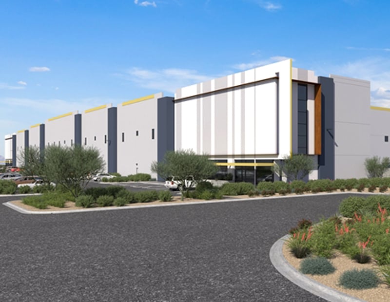 A rendering of West Olive Logistics Center