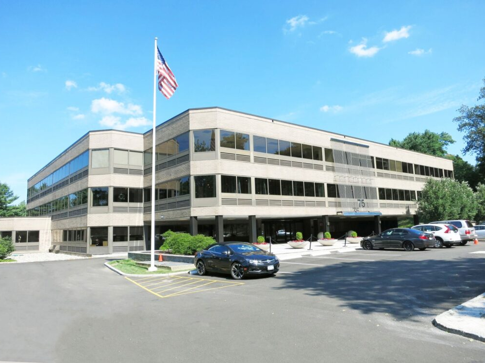 Exterior shot of Greenwich Medical Campus at Holly Hill, an outpatient medical office property in Greenwich, Conn.