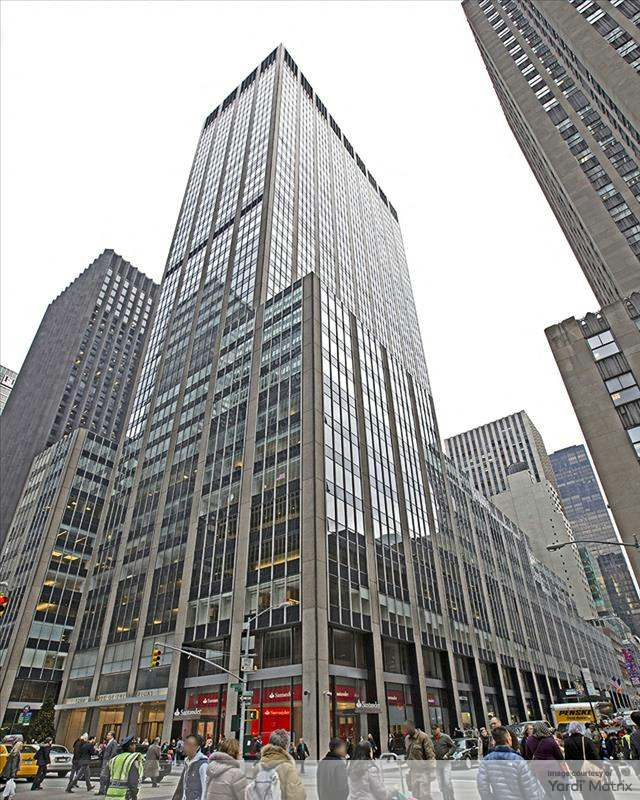 Exterior shot of 1290 Sixth Ave., a 2.1 million-square-foot office building in Midtown Manhattan.