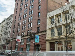 Exterior shot of 110 Greene St., an office building in Manhattan's SoHo.