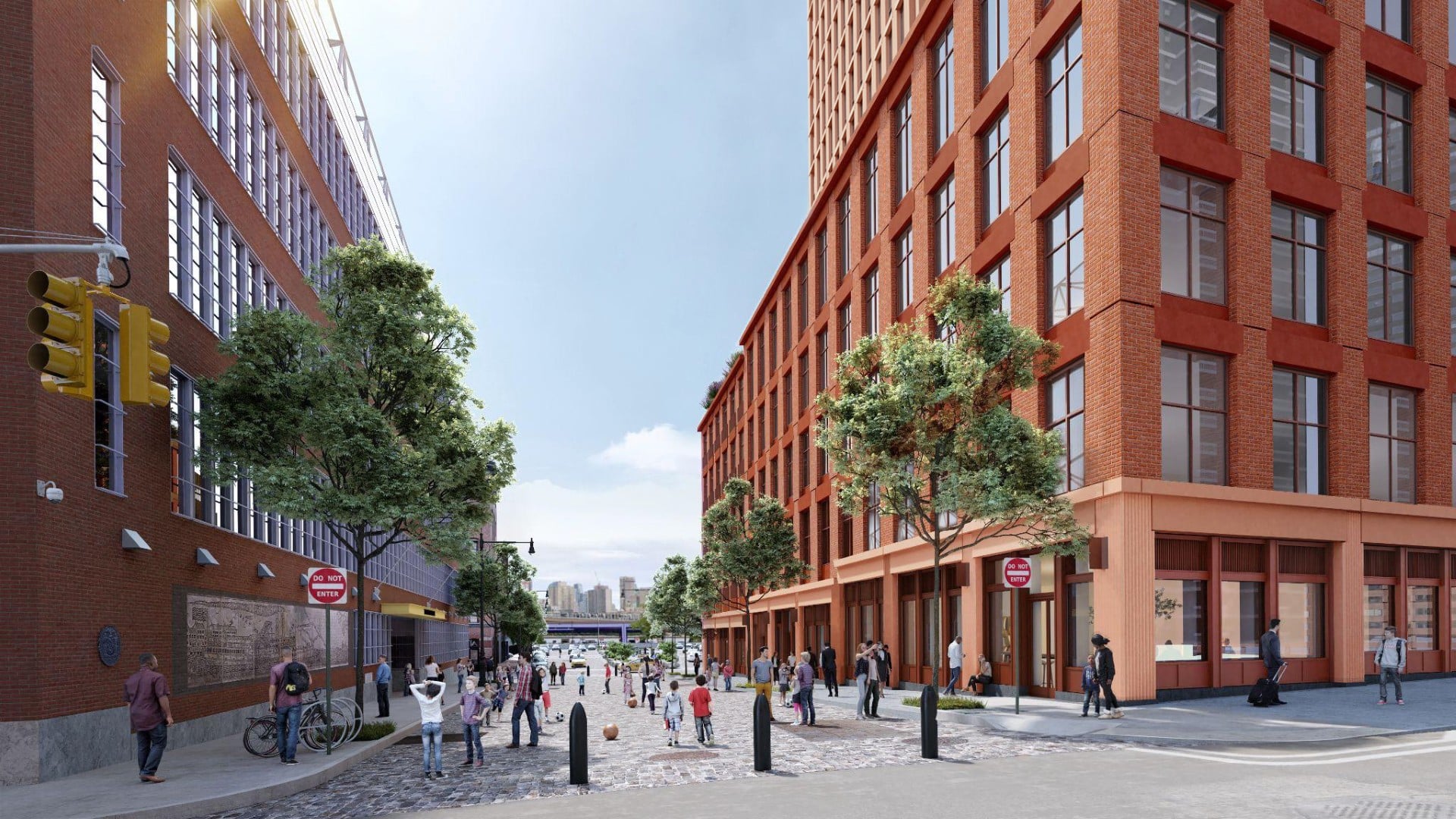 A rendering of 250 Water Street, a 600-unit mixed-use project with 110,000 square feet of retail space being built along the South Street Seaport. Developer Tavros Capital has the goal of using the project to further highlight the area's recovery and appeal to residents and pedestrians alike.