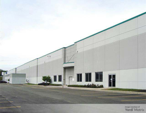 Exterior of warehouse at 800 E. Devon Ave.