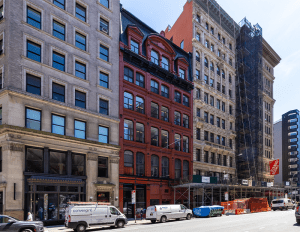 Exterior of office building in Manhattan