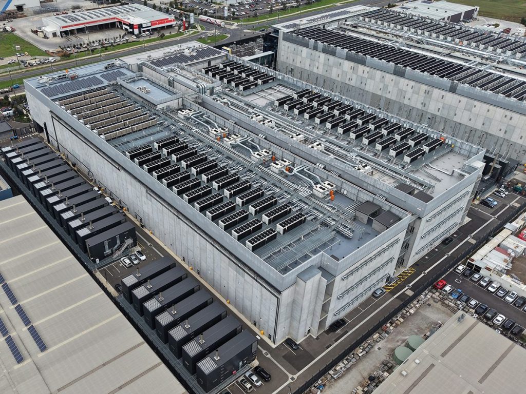 A generic image of a data center campus.