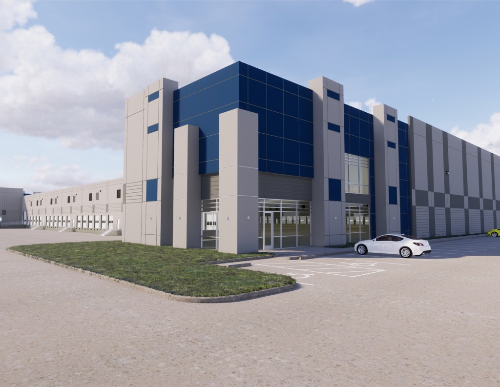 A rendering of an industrial asset at CityPark Logistics Center.