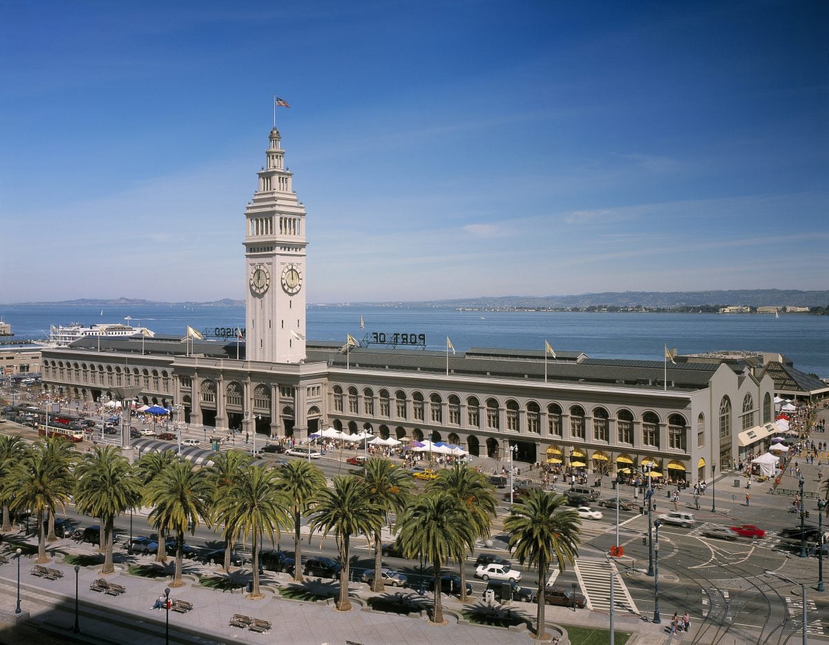 Exterior shot of the 238,000-square foot Ferry Building in San Francisco