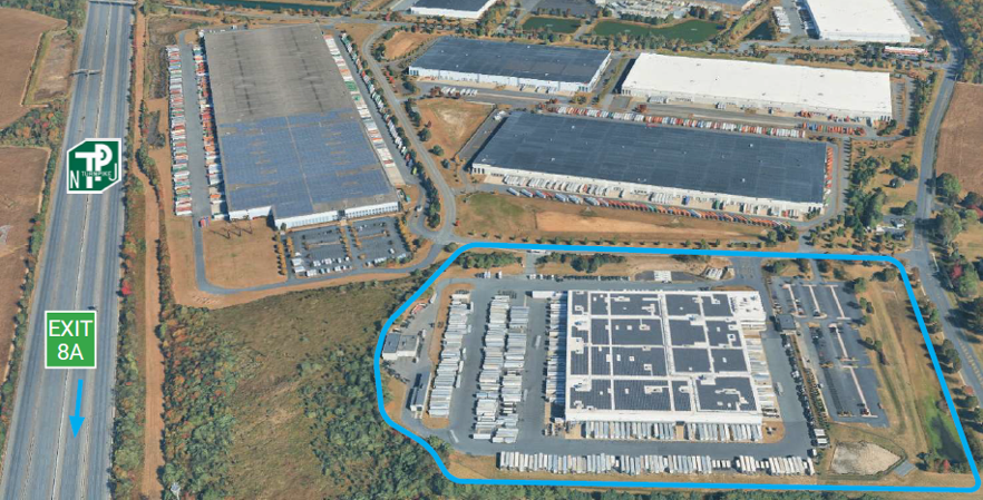 Aerial shot of 100 Middlesex Center