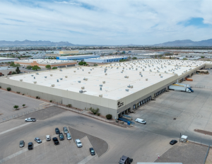 aerial shot of industrial property in El Paso