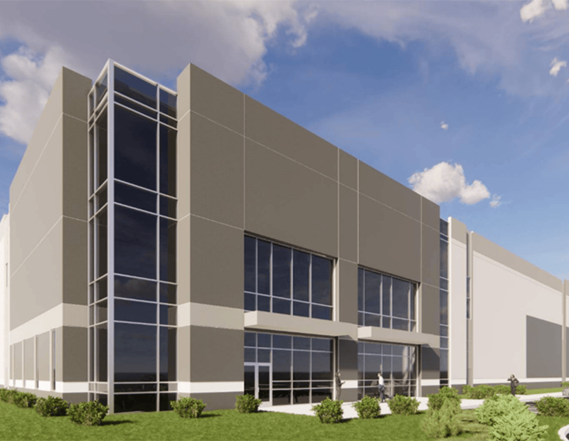 rendering of industrial building in Columbus