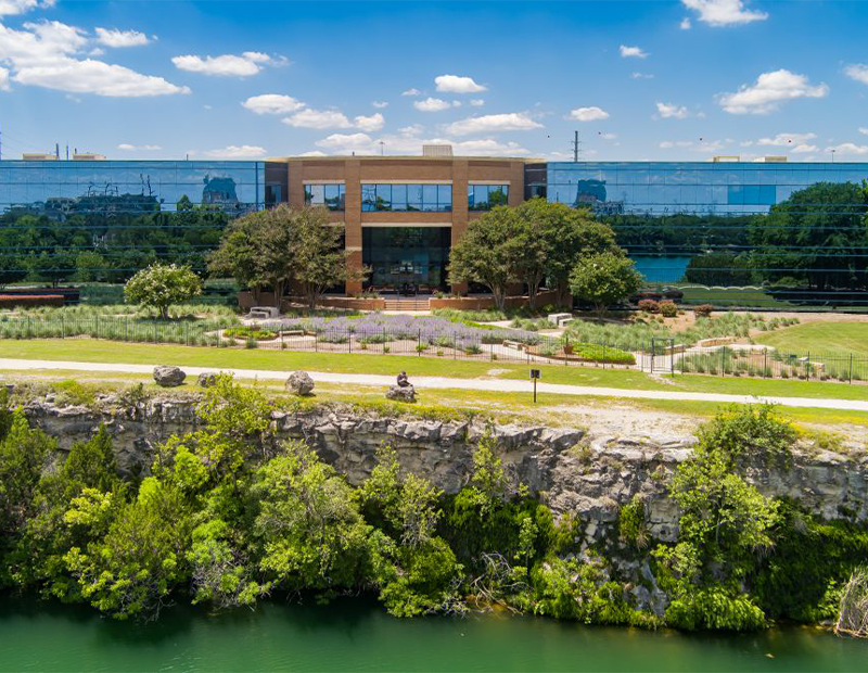 exterior office building with cliff view