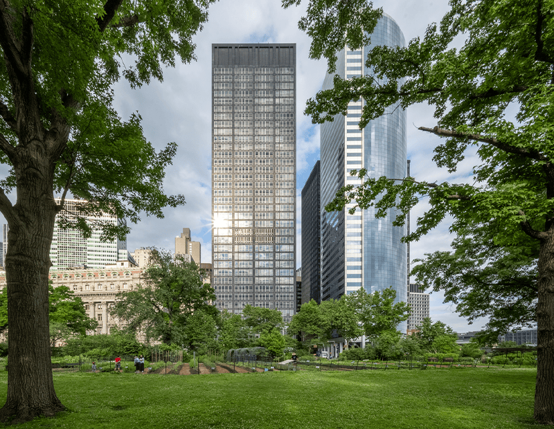 Exterior of Manhattan hihg-rise