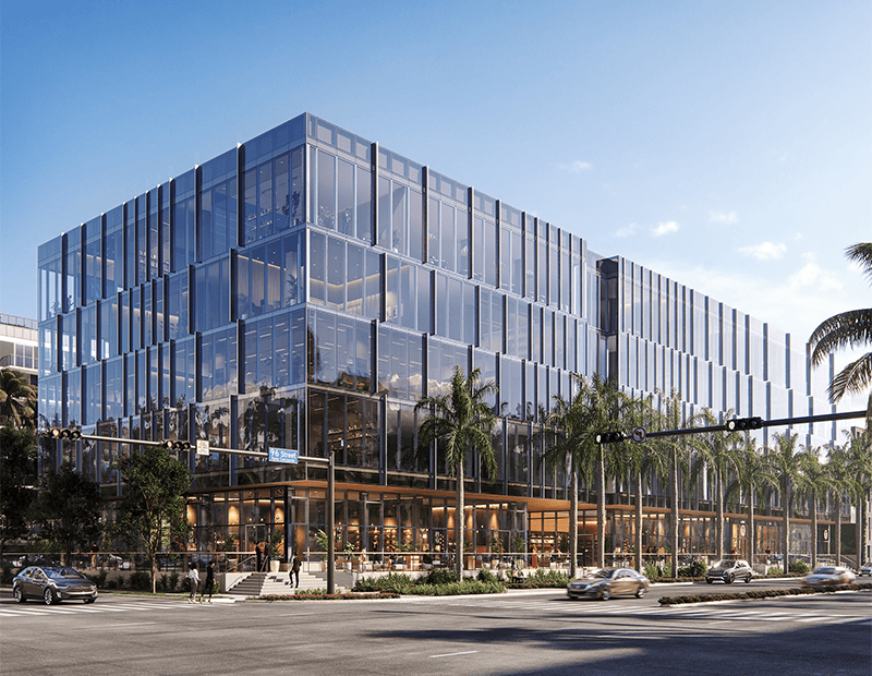 exterior of Class A office in Miami