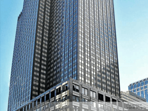 Exterior shot of 245 Park Ave., a 1.7 million-square-foot office tower in Plaza District.